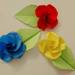 子どもが1分でできる簡単折り紙シリーズ②かわいいバラを折り紙で作ろう